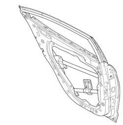 Hyundai elantra 2016-2020 дверь зад левая фото №1