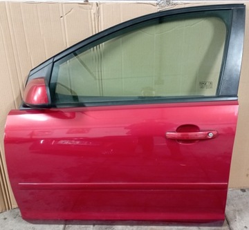 Ford focus mk2 двері перед ліві бордовий колір a3 фото №1