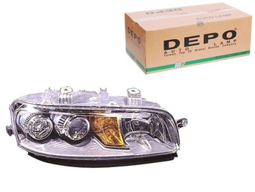 Фара fiat punto h7 h7 99-12 pr поворотник фото №1