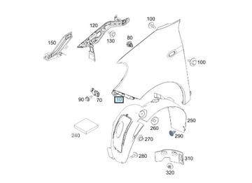 Крила переднє лівий smart forfour w453 фото №1