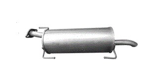 Глушитель конечный nissan tiida poj.1,6 od 07r. фото №1