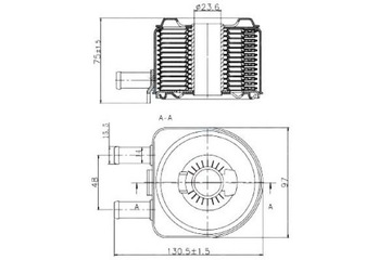 Nrf радіаторів масла peugeot 2,0-2,2hdi 206 307 ber фото №1
