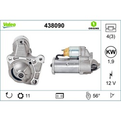 Стартер valeo 438090 фото №1