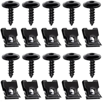 10x гвинти i пластини монтажні комплект vag audi skoda seat cupra porshe vw фото №1