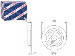 Тормозные диски 2szt. зад mini r56 r57 r58 r59 clubman r55 1.6 фото №1
