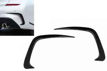 Накладка splitery bmw 3 g20 g21 g28 18+ чёрный фото №1