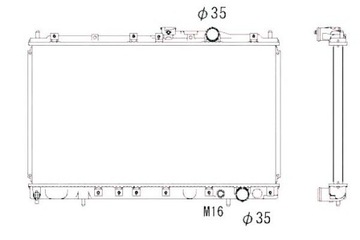 Радиаторов двигателя nrf mb660562 mb845790 mb924972 m фото №1