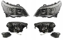 Фара bmw 5 e60 e61 05-07 ксенон l+p tyc фото №1