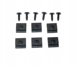 Набір кліпси кріплення підкрилки corsa b vectra b фото №1