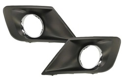 H03 peugeot 207 рестайлінг 09- решітка решітка рамка галоген хром фото №1