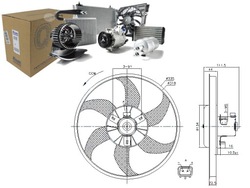 Вентилятор радіатор opel adam corsa d corsa e 1.0 фото №1