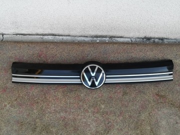 Vw caddy 5 v 2k 2k7 20- 2020- решітка радіатора решітка чорний блиск хром емблема фото №1