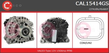 Генератори casco cal15414gs фото №1