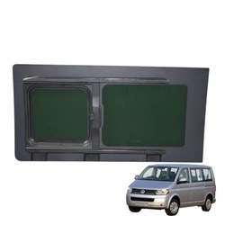 Стекло боковая do vw multivan 2003-2015 тёмное графит фото №1