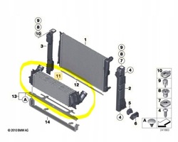 Bmw x4 f26 // радиаторов воздуха интеркулер фото №1
