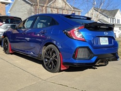 Honda civic 10 x спойлер спойлер спойлер підкладка! фото №1