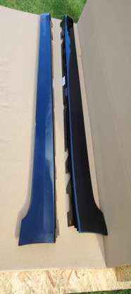 Bmw g30 g31 рестайлинг пороги планки пороговые накладки левый правые чёрный saphir фото №1