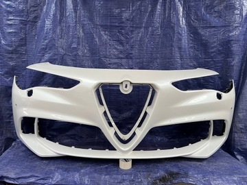 Alfa romeo stelvio квадрифолио бампер переднее фото №1