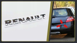 Renault megane 2 ii емблема задньої кришки багажника надпис фото №1