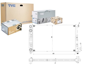 Tyc радіаторів двигуна 1685001102 1685001302 168500 фото №1