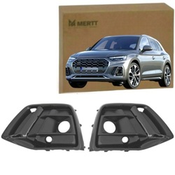 Ґрати решітка бампера протитуманні фари комплект чорний заглушки audi q5 fy 2020- фото №1