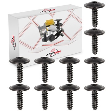 Audi seat skoda volkswagen гвинт гвинт 10 szt torx бампера підкрилки захисні накладки фото №1