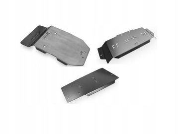 Комплект защита шасси land cruiser 150 14+ alu фото №1