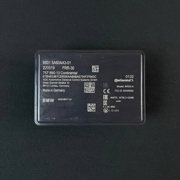 Новий датчик радар frr bmw 1, 2, 5, 7, ix, x1, x2, x3, x5, x7, xm 5a60aa3 фото №1