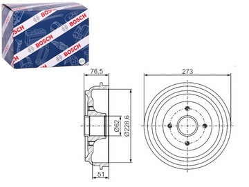Барабани гальмівні 2szt. зад ds ds 3 citroen c3 ii c3 iii c-elysee ds3 фото №1