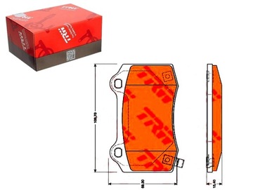 Гальмівні колодки гальмівні jeep зад grand cherokee 6,1-6,4 s фото №1