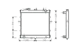 Nrf радиаторов kia sportage 2,0 94- фото №1