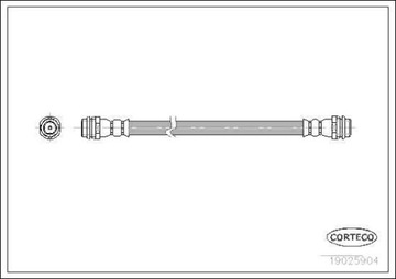 Шланг тормозной гибкий vw golf iv фото №1