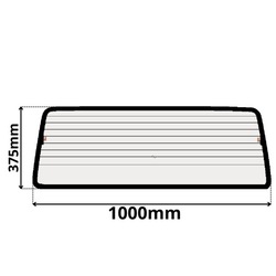 Скло зад перегородкова vw transporter t4 lora pickup 0209 фото №1