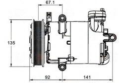 Behr hella компрессор кондиционера citroen jumper 2 фото №1