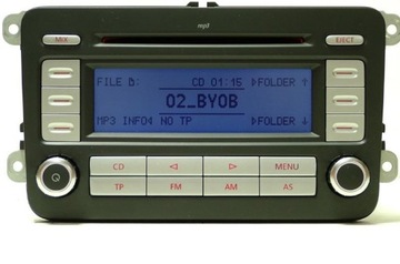 Радіо vw rcd300 mp3 golf passat caddy touran jetta фото №1