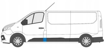 Vivaro trafic iii talento планка bok стійка ліва фото №1