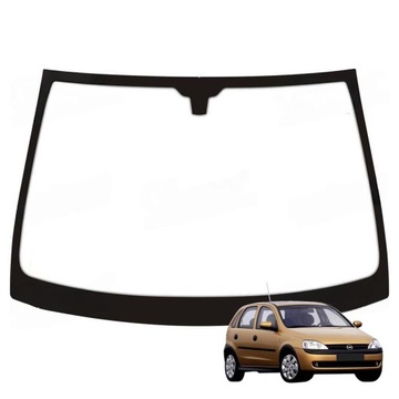 Скло лобове opel corsa c 2000-07 зелена оригінальний номер 13121967, 161070, 161109 фото №1