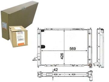 Радіаторів двигуна behr hella 068121253e 068121253b фото №1