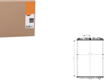 Радиаторов двигателя daf xf 105 mx300/mx340/mx375 10. фото №1