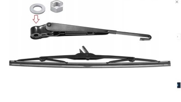 Важіль металевий двірник зад opel zafira b + np фото №1