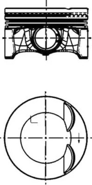 Поршень 41501600 kolbenschmidt фото №1