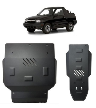 Набір сталевих захист шасі chevrolet tracker 1999-2005 фото №1
