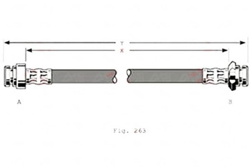 Trw шланг тормозной гибкий зад l/p dł. 272m фото №1