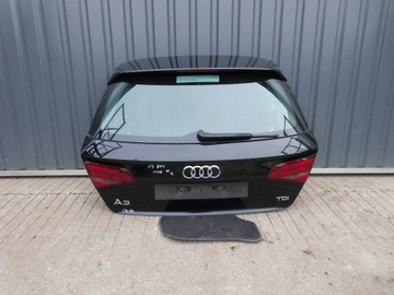 Кришка задня з скло audi a3 8v 5 двері sportback 2013r. чорна ly9b фото №1