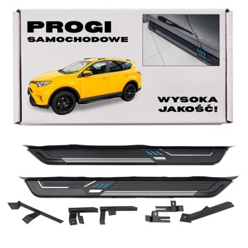 Toyota rav4 iv 2016-2019 градуси бічні пороги автомобільні + гвинти фото №1