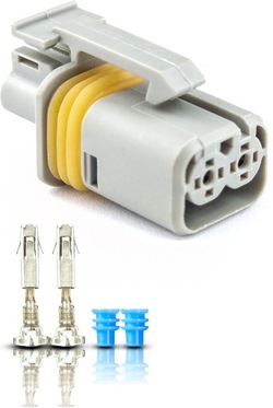 Штекер разъём штекер поворотник modulatora ebs 2-pin volvo fh12 tir фото №1