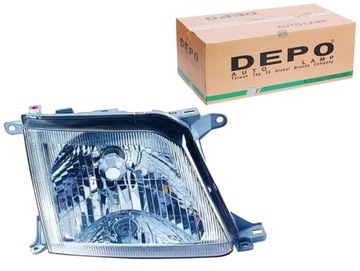 Depo фара h4 механический koito цвет вкладыш: ch фото №1