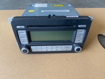 Vw golf v 03-08 радіо cd код 1k0035186r фото №1