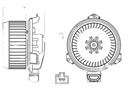Повітродувка вентилятор повітропровід 34268 nrf toyota фото №1