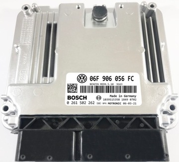 Компьютер ecu vw passat 2.0 06f906056fc 0261s02262 фото №1